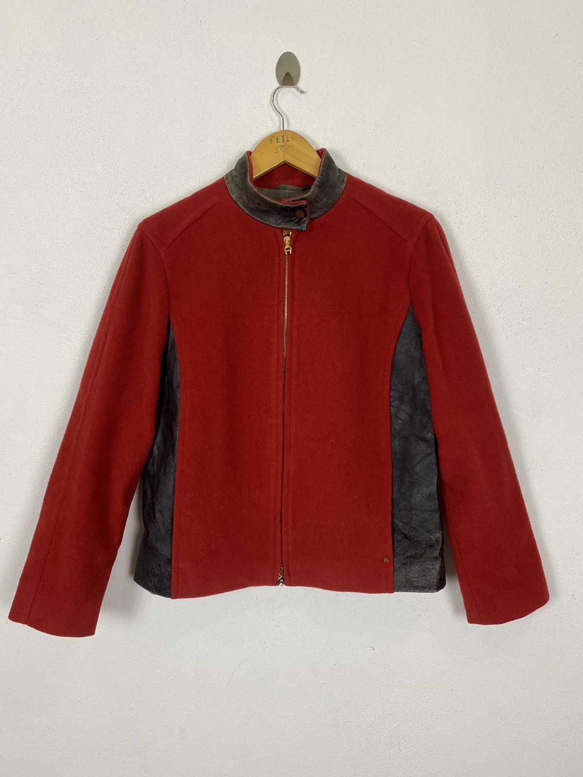 Aigner AIGNER MADE IN ITALY ZIPPER LEATHER JACKET Size US M / EU 48-50 / 2 - 2 Thumbnail