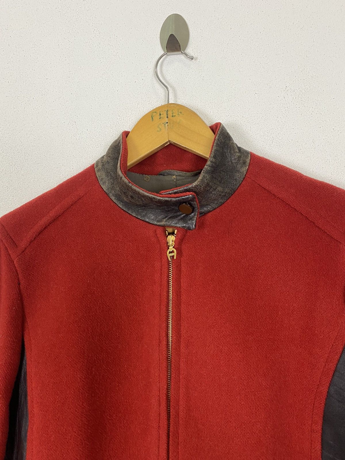 Aigner AIGNER MADE IN ITALY ZIPPER LEATHER JACKET Size US M / EU 48-50 / 2 - 7 Thumbnail