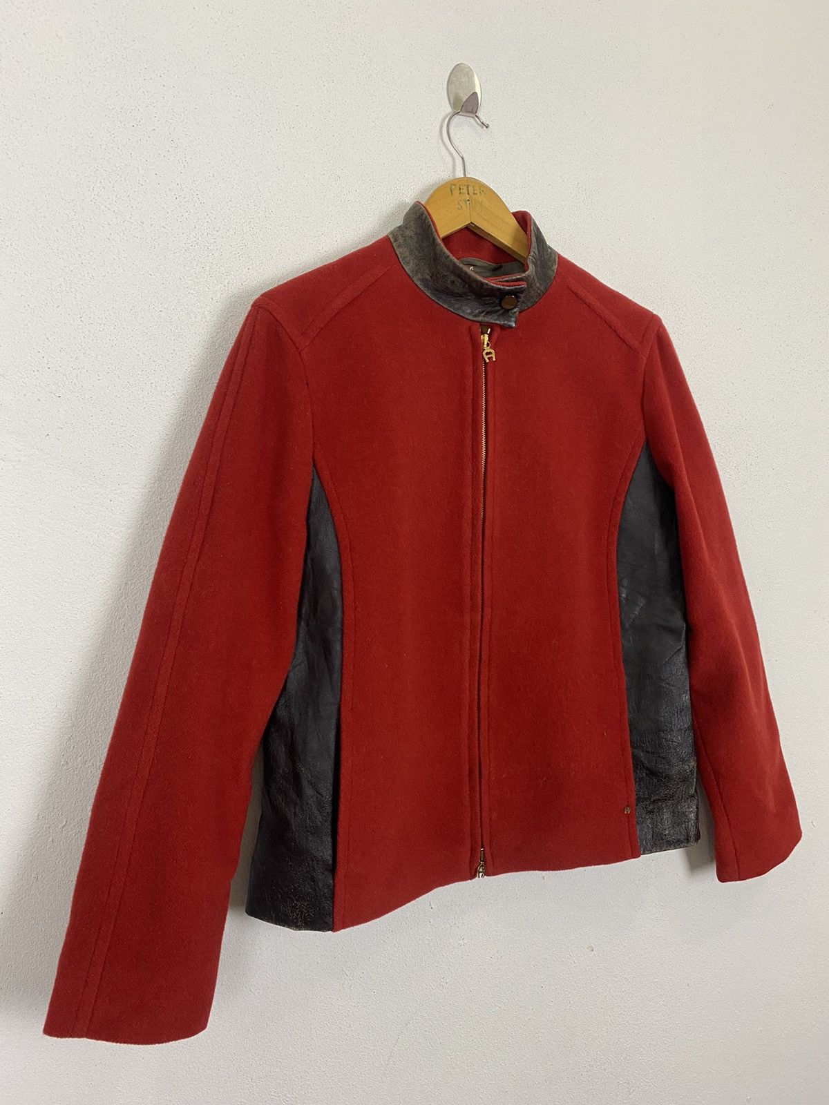 Aigner AIGNER MADE IN ITALY ZIPPER LEATHER JACKET Size US M / EU 48-50 / 2 - 4 Thumbnail