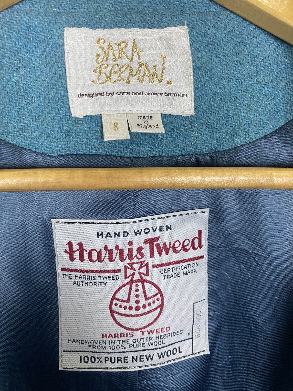 Harris Tweed SARA BERMAN HARRIS TWEED MADE IN ENGLAND WOOL JACKET-GK125 Size US S / EU 44-46 / 1 - 11 Thumbnail