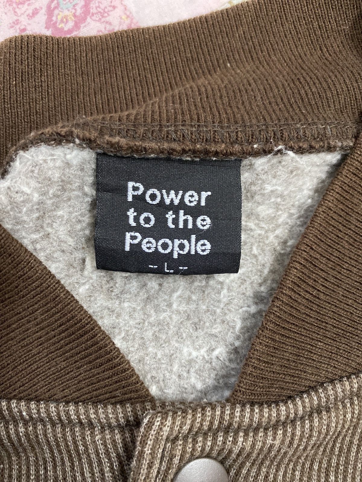 Japanese Brand POWER TO THE PEOPLE VARSITY JACKET Size US L / EU 52-54 / 3 - 8 Thumbnail