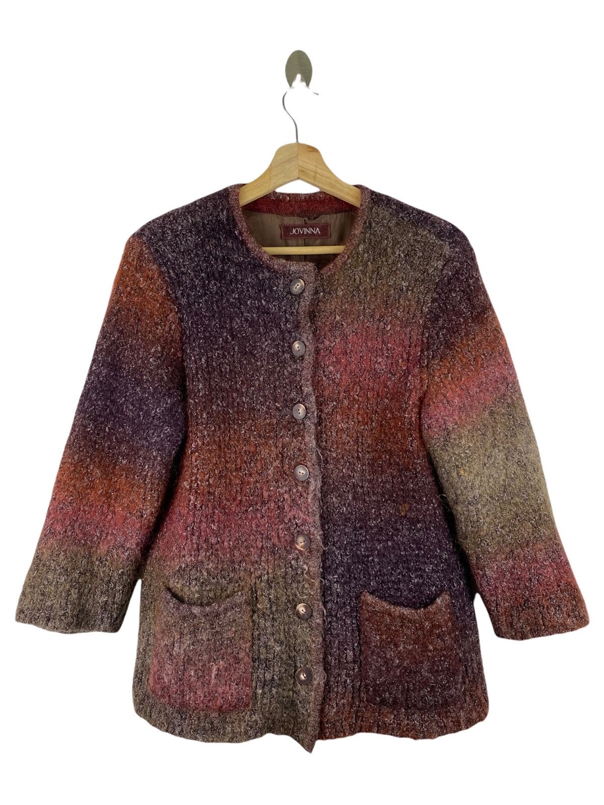 Japanese Brand × Vintage Vintage jovinna mohair button up jacket Size US M / EU 48-50 / 2 - 1 Thumbnail