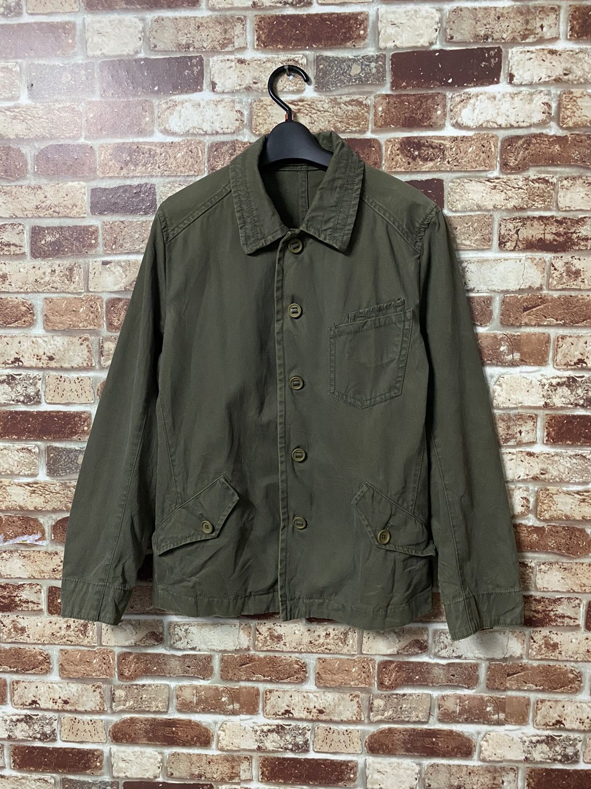 image of Boycott Military Jacket in Miltary Green, Men's (Size Medium)