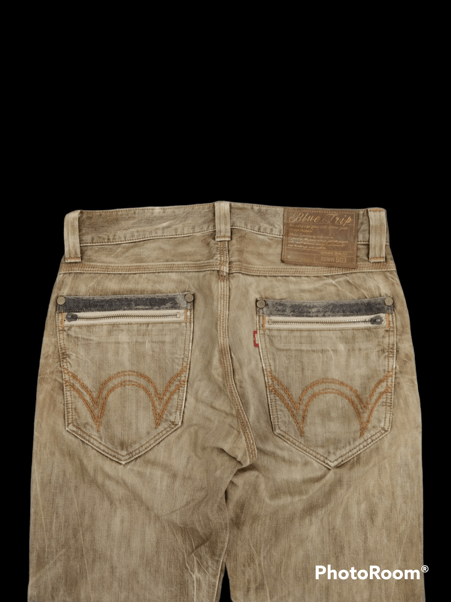 Edwin TRASH SUPER SICK WASHED BROWN EDWIN DENIM PANTS Size US 34 / EU 50 - 4 Thumbnail