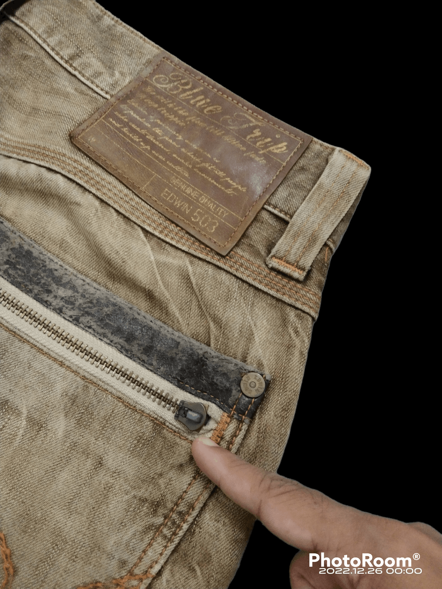 Edwin TRASH SUPER SICK WASHED BROWN EDWIN DENIM PANTS Size US 34 / EU 50 - 9 Thumbnail