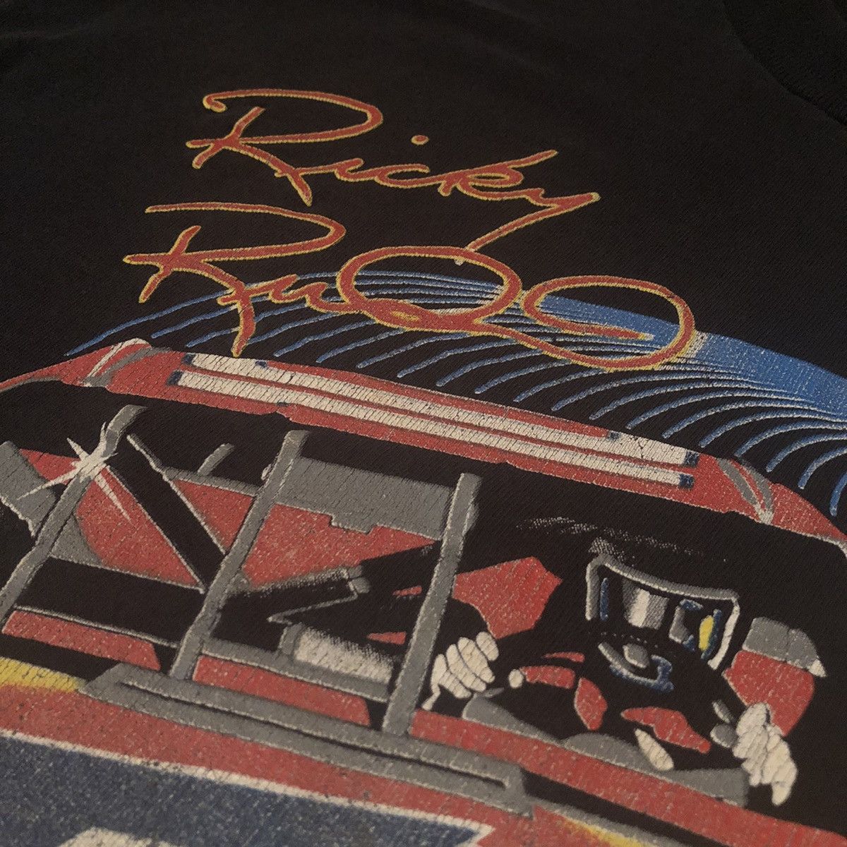 NASCAR Vintage 1990s NASCAR Ricky Rudd #10 Tide Racing Graphic Tee Size US XL / EU 56 / 4 - 6 Thumbnail