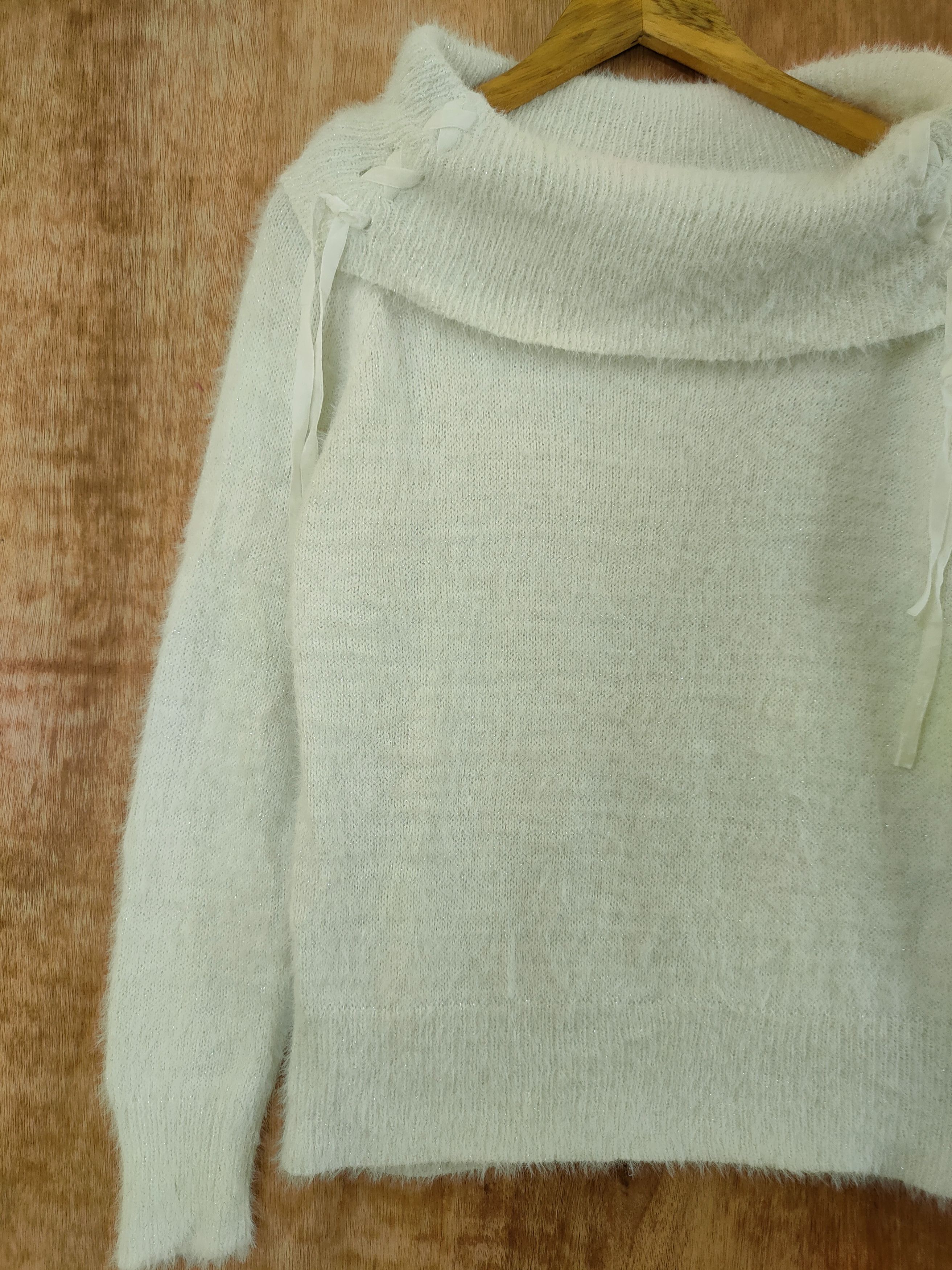Homespun Knitwear D May Pretty mohair fur shag shaggy knitwear #46-488 Size S / US 4 / IT 40 - 2 Thumbnail