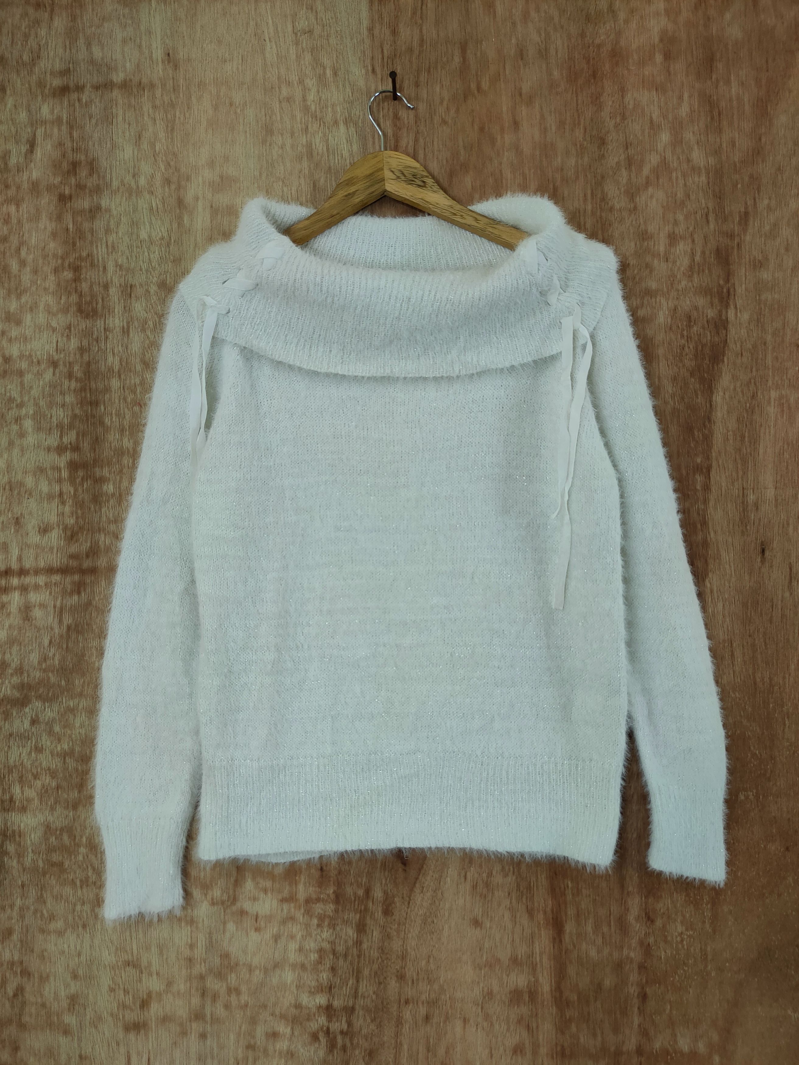Homespun Knitwear D May Pretty mohair fur shag shaggy knitwear #46-488 Size S / US 4 / IT 40 - 1 Thumbnail