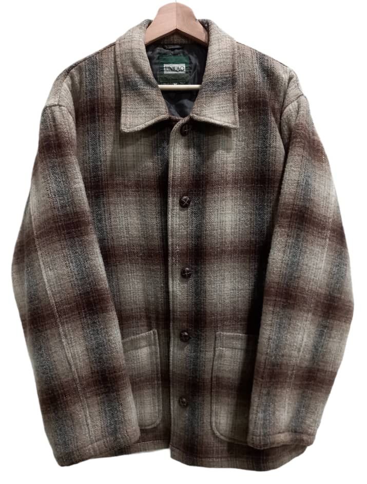 Flannel × Uniqlo Vintage Uniqlo Plaid Wool Jacket Size US M / EU 48-50 / 2 - 1 Thumbnail