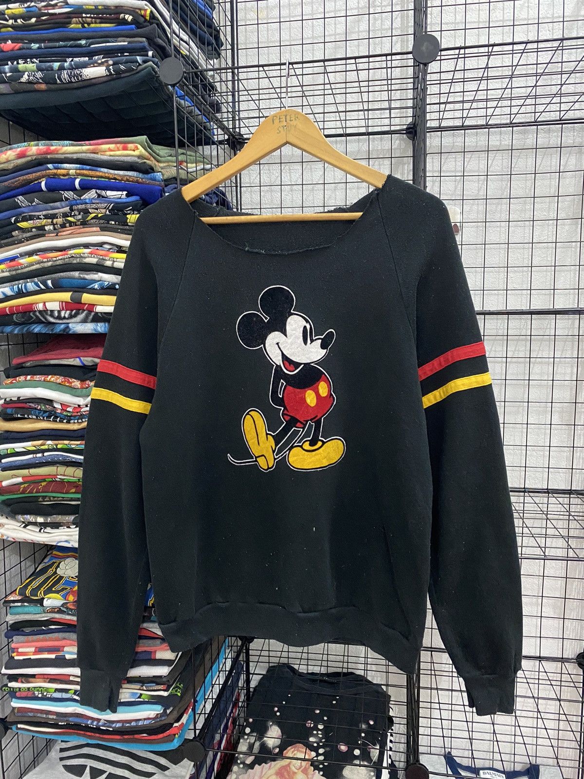 Disney × Mickey Mouse × Vintage 🔥VINTAGE 80’s MICKEY MOUSE SWEATSHIRT Size US M / EU 48-50 / 2 - 2 Thumbnail