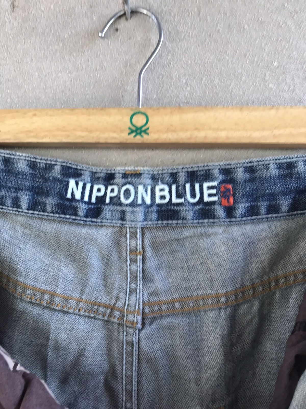 Hysteric Glamour VINTAGE NIPPON BLUE DISTRESSED DENIM PANTS JAPANESE Size US 36 / EU 52 - 12 Thumbnail