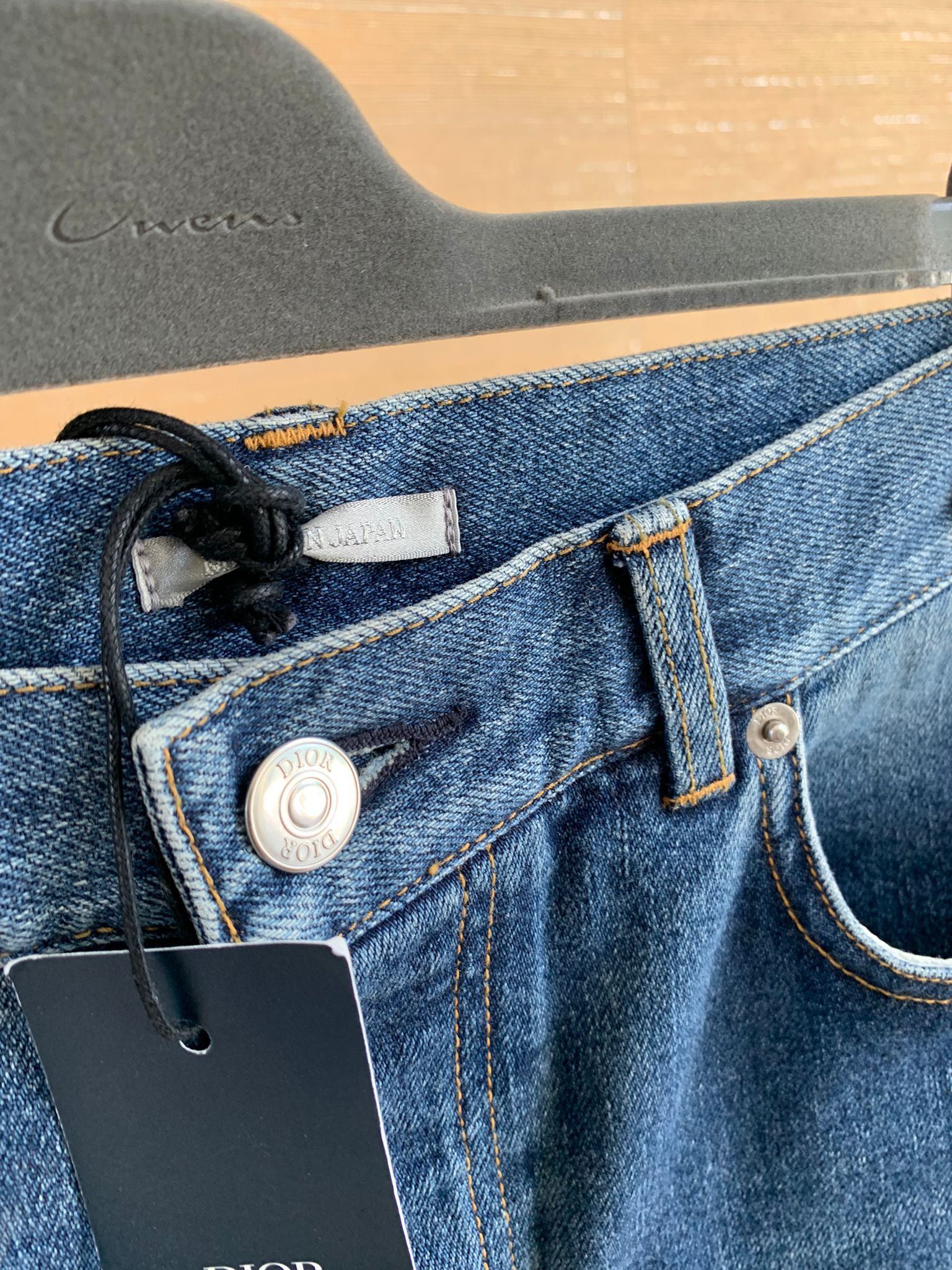 Dior × Stussy Shaun Bee Embroidered Denim in Blue Size US 31 - 10 Thumbnail