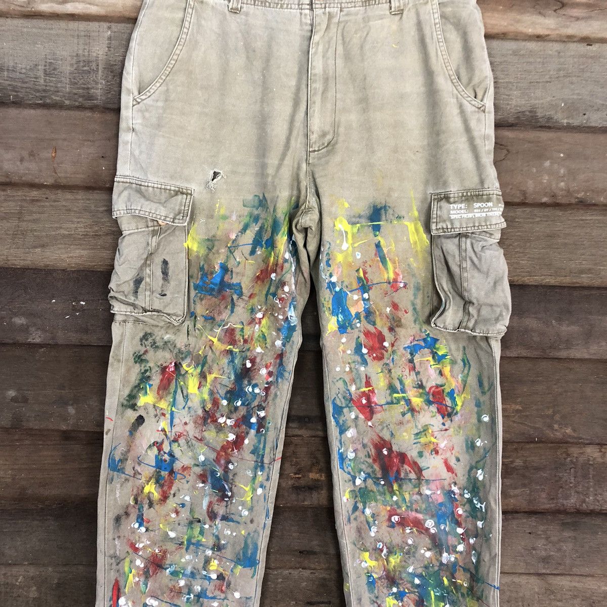 Spoon DLL Spoon reworked Multipocket Tactical Cargo Pants #c1203 Size US 30 / EU 46 - 4 Thumbnail