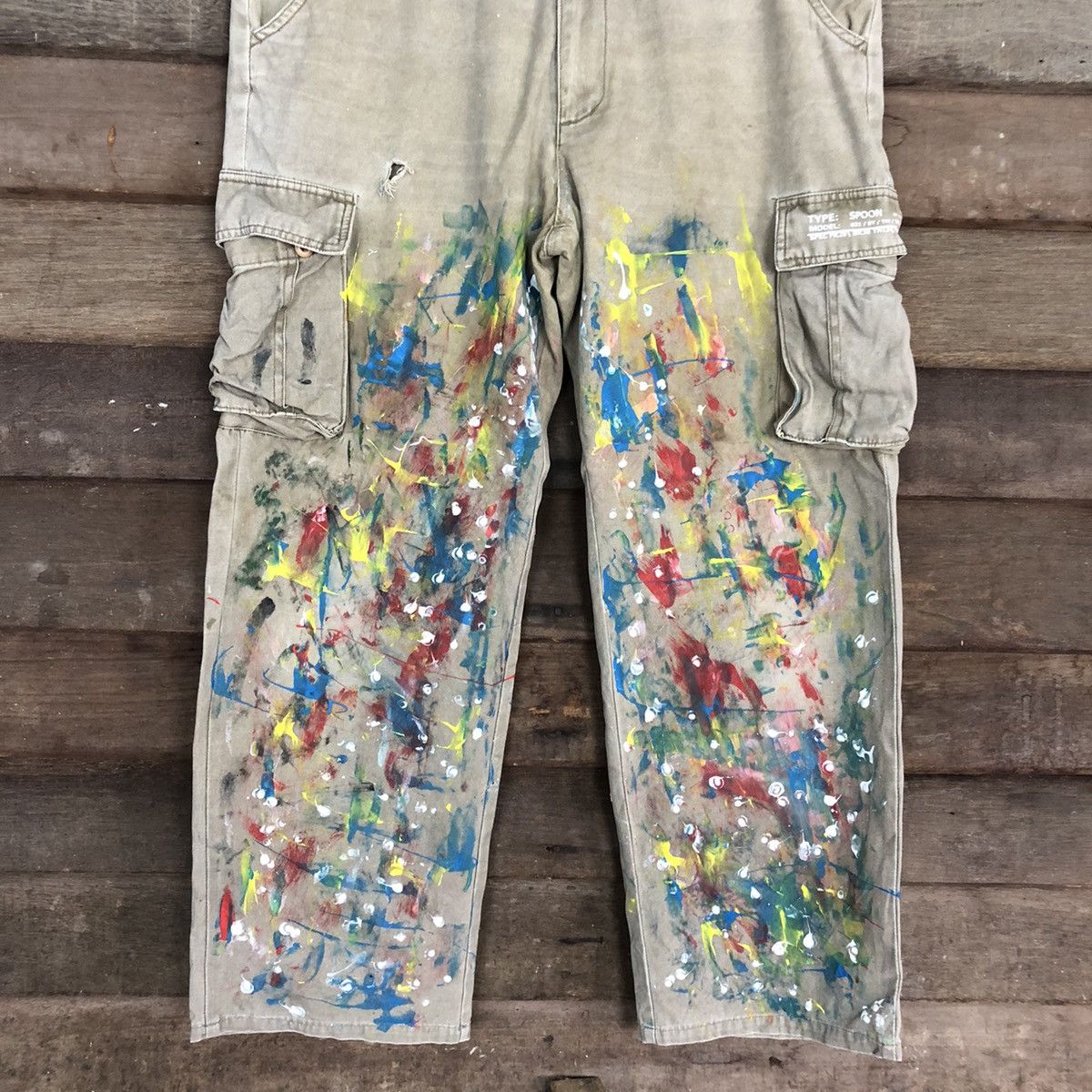 Spoon DLL Spoon reworked Multipocket Tactical Cargo Pants #c1203 Size US 30 / EU 46 - 3 Thumbnail
