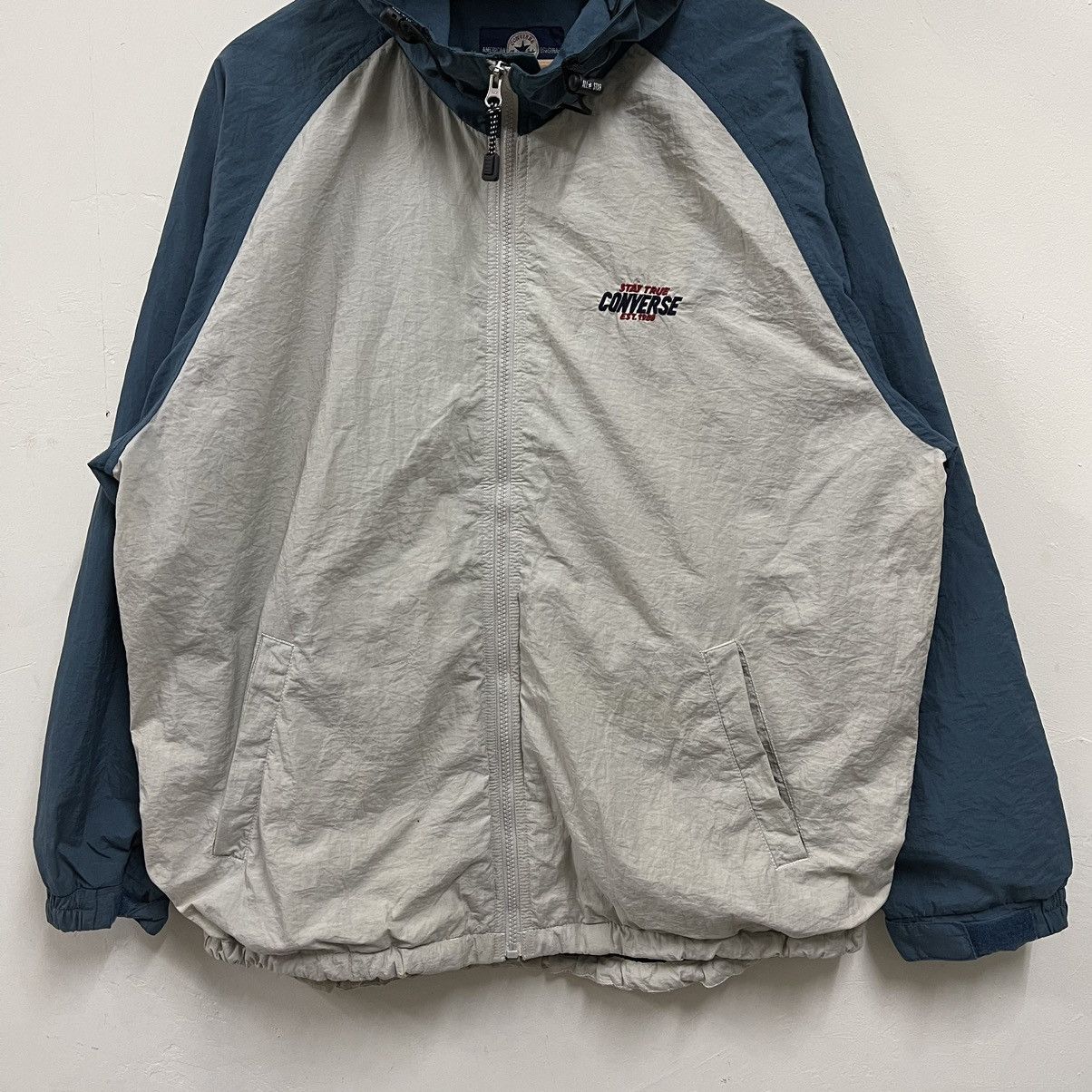 Converse Vintage CONVERSE ALL STAR Windbreaker Hoodie Size US XXL / EU 58 / 5 - 5 Thumbnail