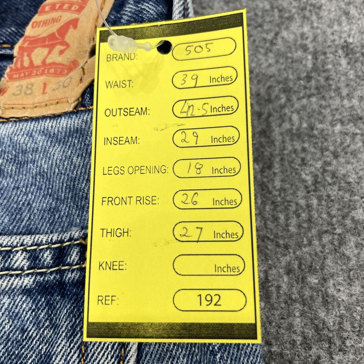 Levi's × Vintage Vintage Levi's 505 Distressed Jeans wc-192 Size US 39 - 9 Thumbnail