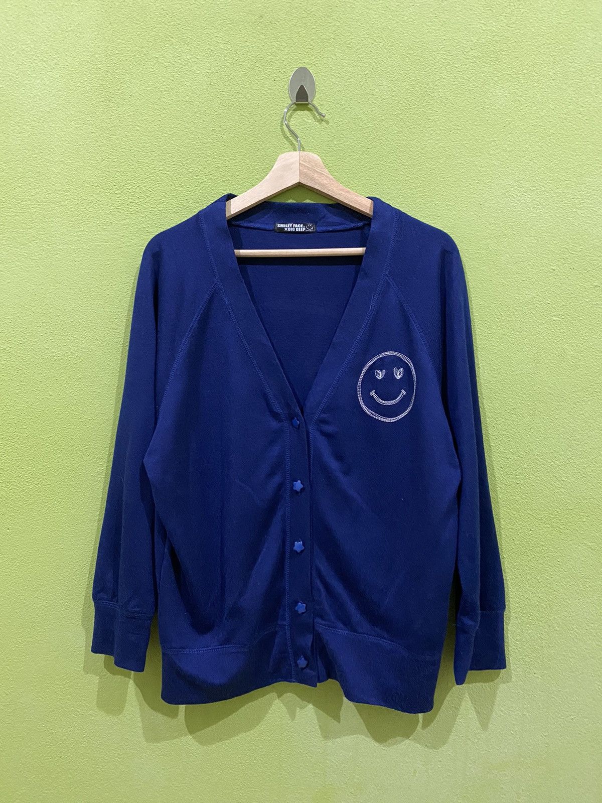 Japanese Brand SMILEY FACE x DIG DEEP ASPIRED KAPITAL CARDIGAN STYLE Size US L / EU 52-54 / 3 - 2 Thumbnail