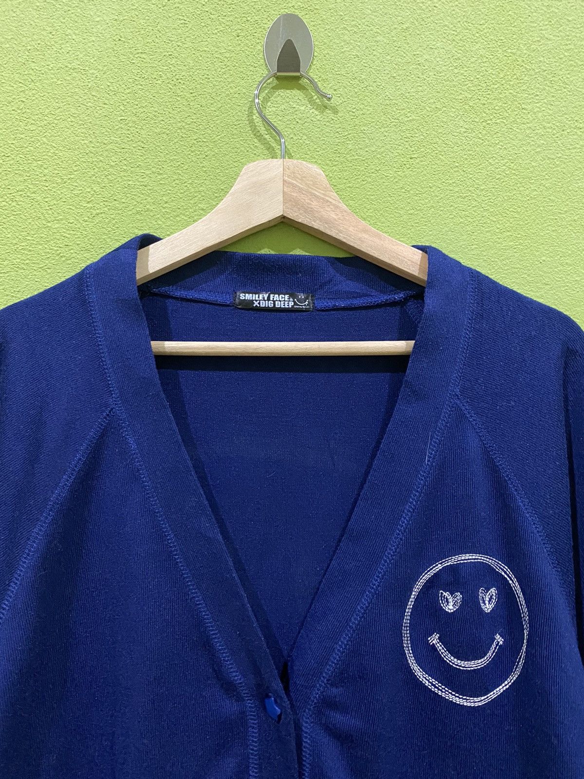 Japanese Brand SMILEY FACE x DIG DEEP ASPIRED KAPITAL CARDIGAN STYLE Size US L / EU 52-54 / 3 - 3 Thumbnail