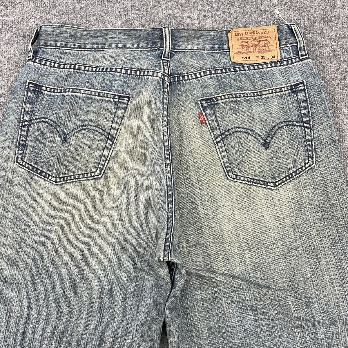 Levi's × Vintage Vintage Levi's 514 Faded Blue Jeans wc-190 Size US 34 / EU 50 - 4 Thumbnail