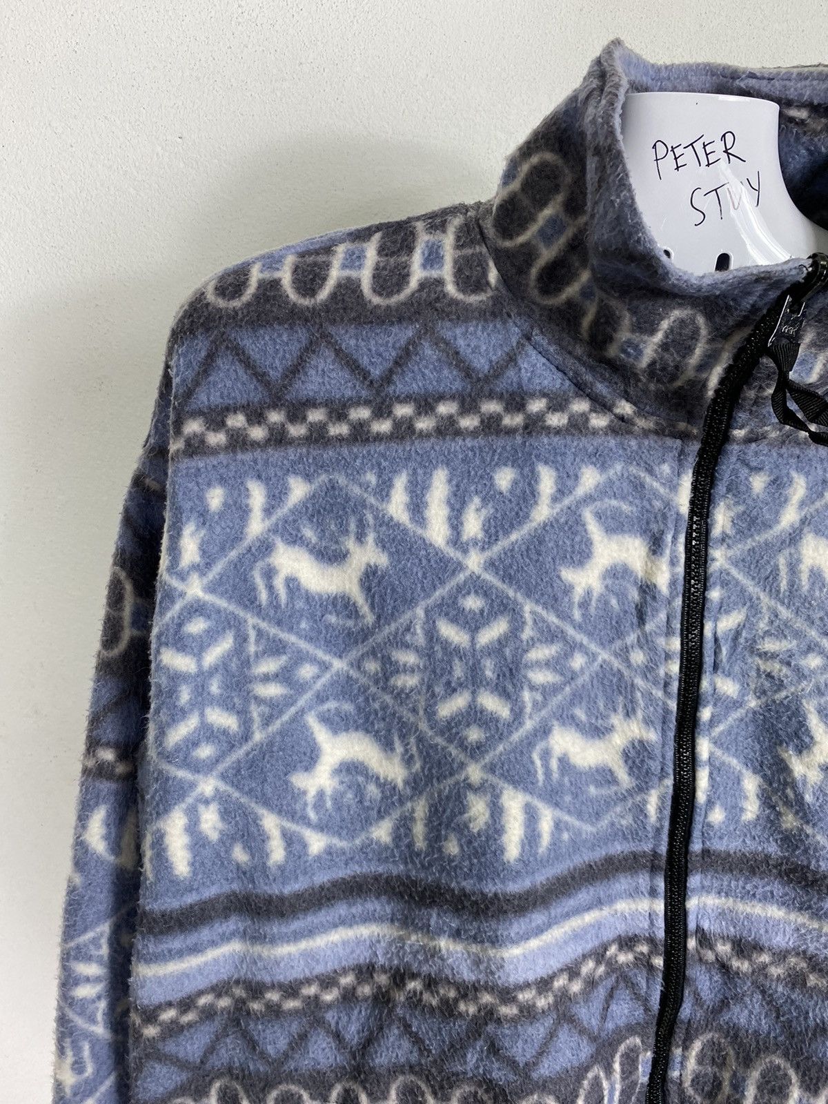 Japanese Brand Sun Lucas nice Design Fleece Sweater Size US L / EU 52-54 / 3 - 6 Thumbnail