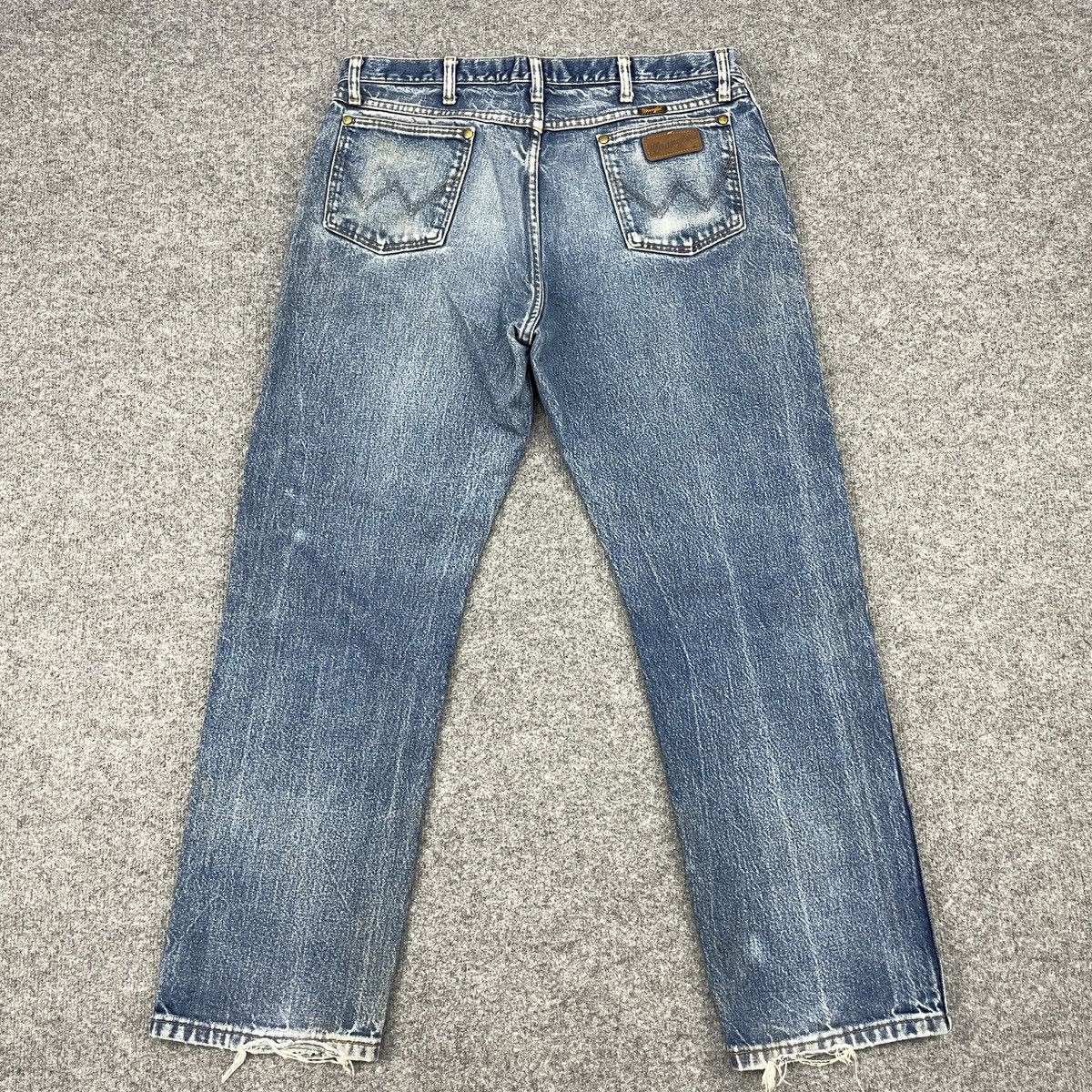 Vintage × Wrangler Vintage Wrangler Distressed Faded Jeans wc-191 Size US 37 - 2 Thumbnail