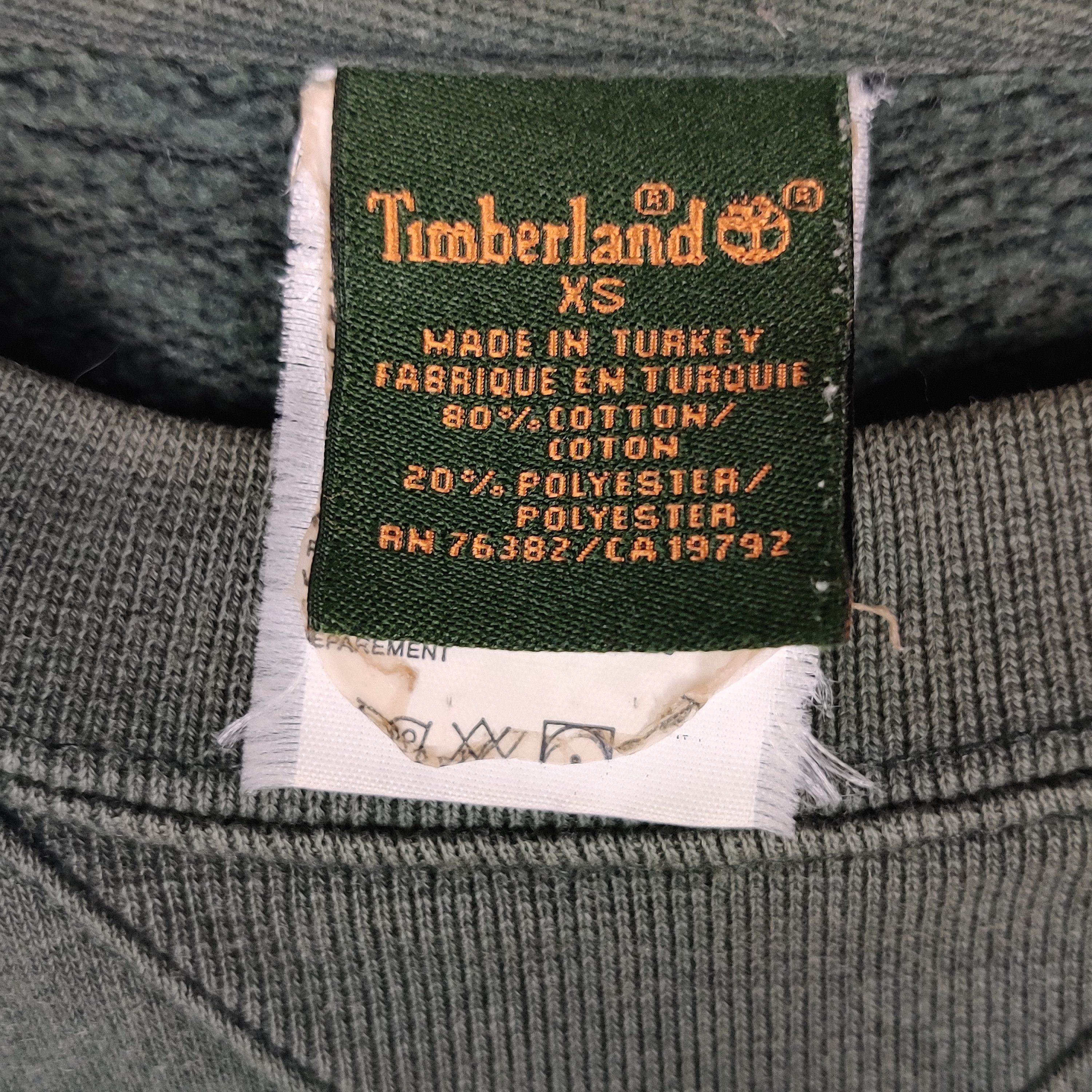 Timberland Vintage 90's Timberland Sweatshirt Big Logo Embroidered Size US M / EU 48-50 / 2 - 2 Thumbnail