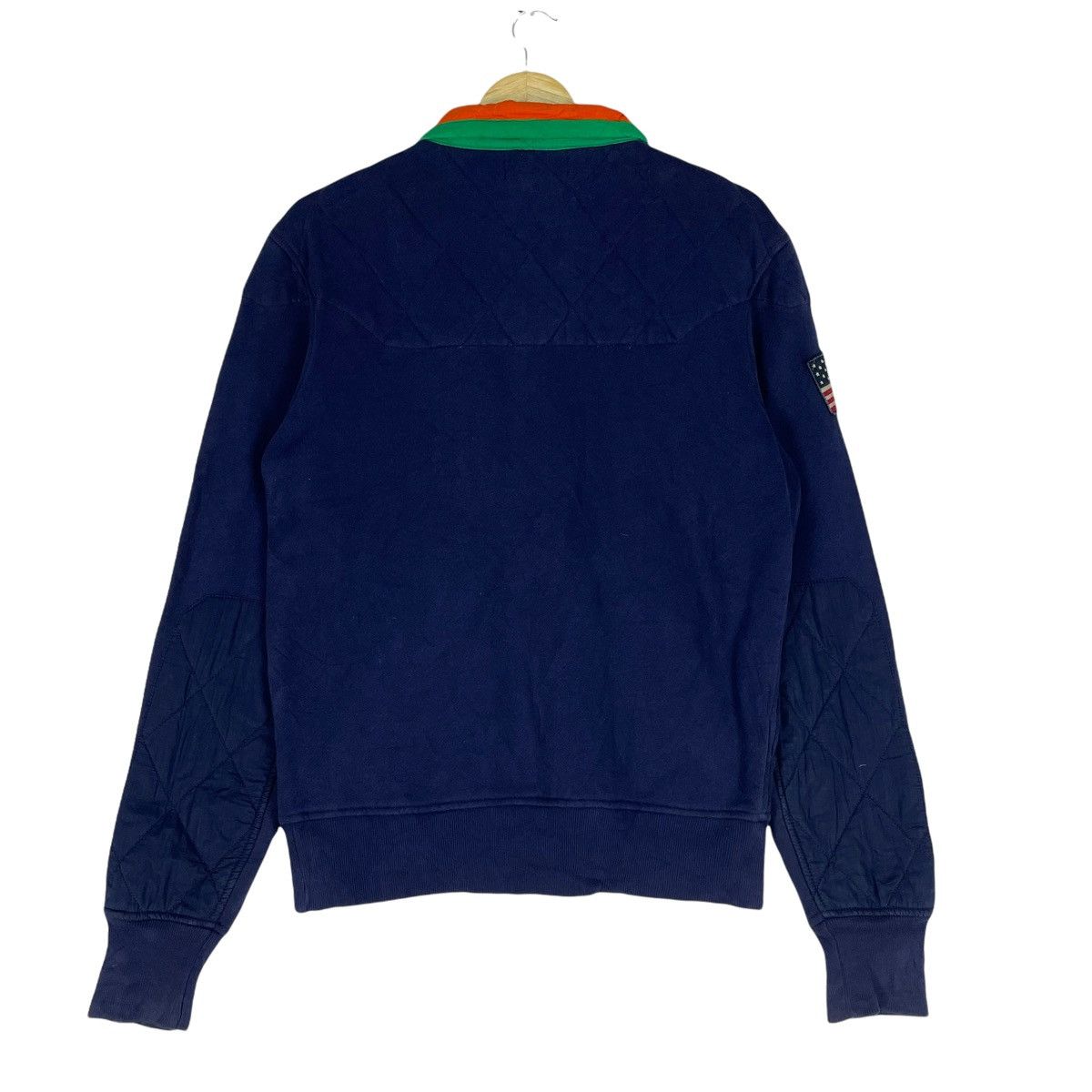 Polo Ralph Lauren × Vintage 🔥POLO RL Patch Half Zipper Sweatshirt Size US S / EU 44-46 / 1 - 10 Thumbnail