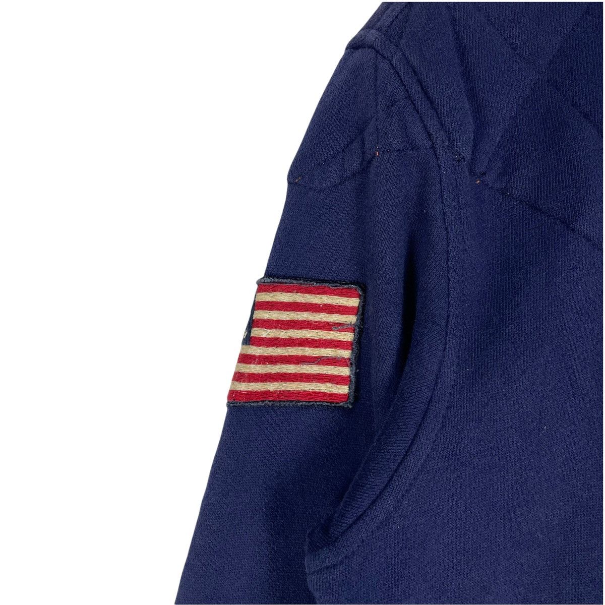 Polo Ralph Lauren × Vintage 🔥POLO RL Patch Half Zipper Sweatshirt Size US S / EU 44-46 / 1 - 6 Thumbnail