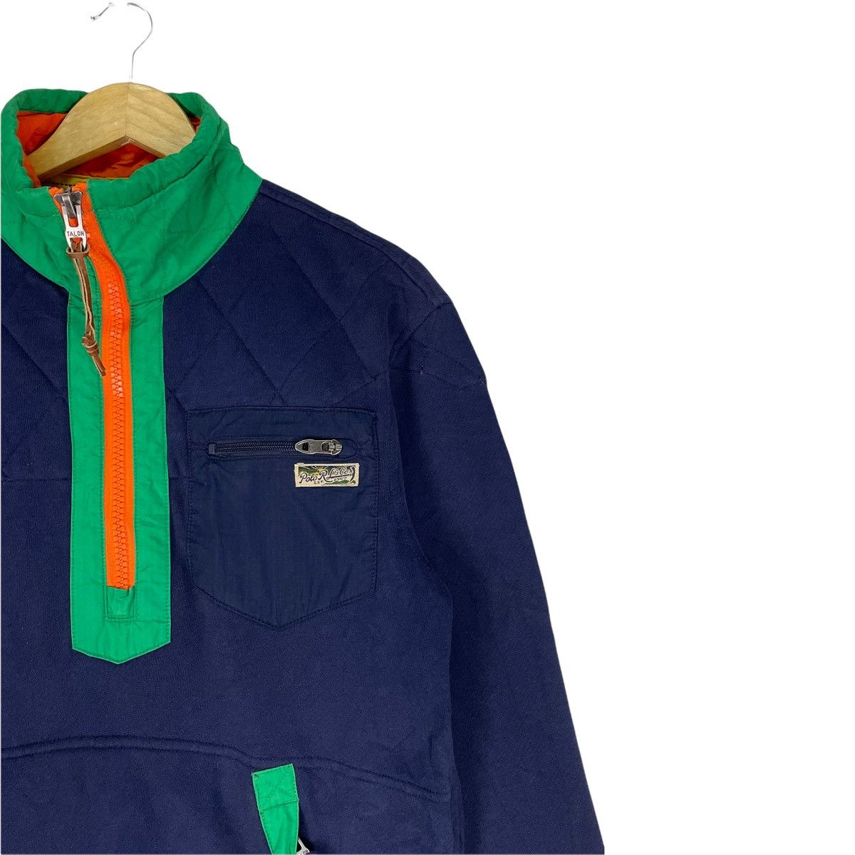 Polo Ralph Lauren × Vintage 🔥POLO RL Patch Half Zipper Sweatshirt Size US S / EU 44-46 / 1 - 5 Thumbnail
