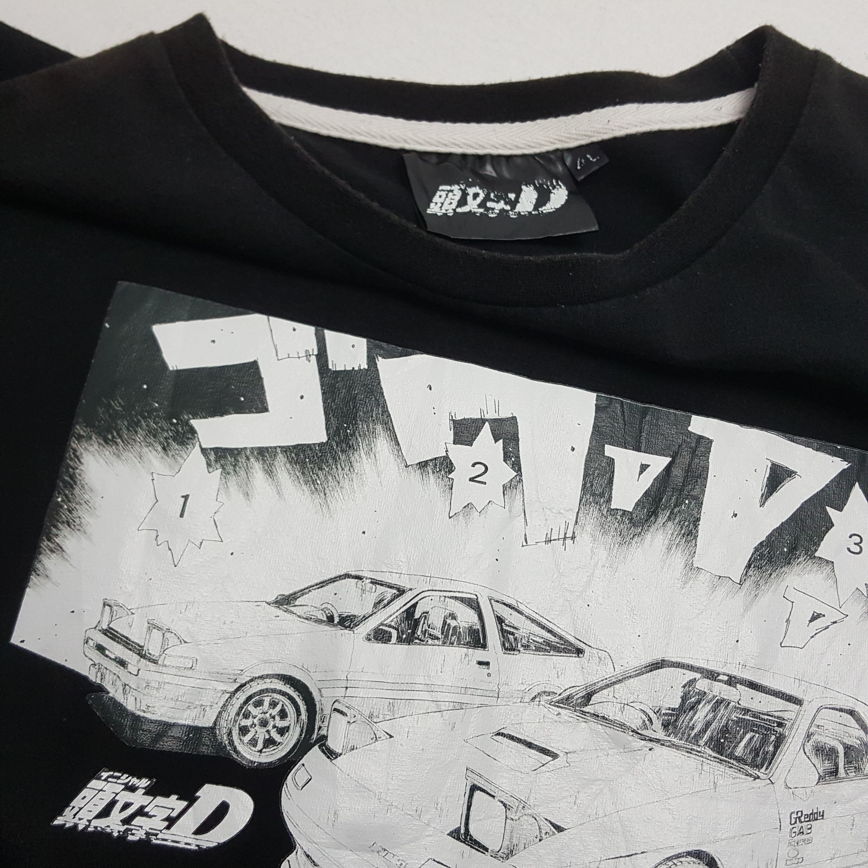 Cartoon Network × Vintage Vintage INITIAL-D Japanese Manga Series Movie t-shirt Size US XL / EU 56 / 4 - 5 Thumbnail