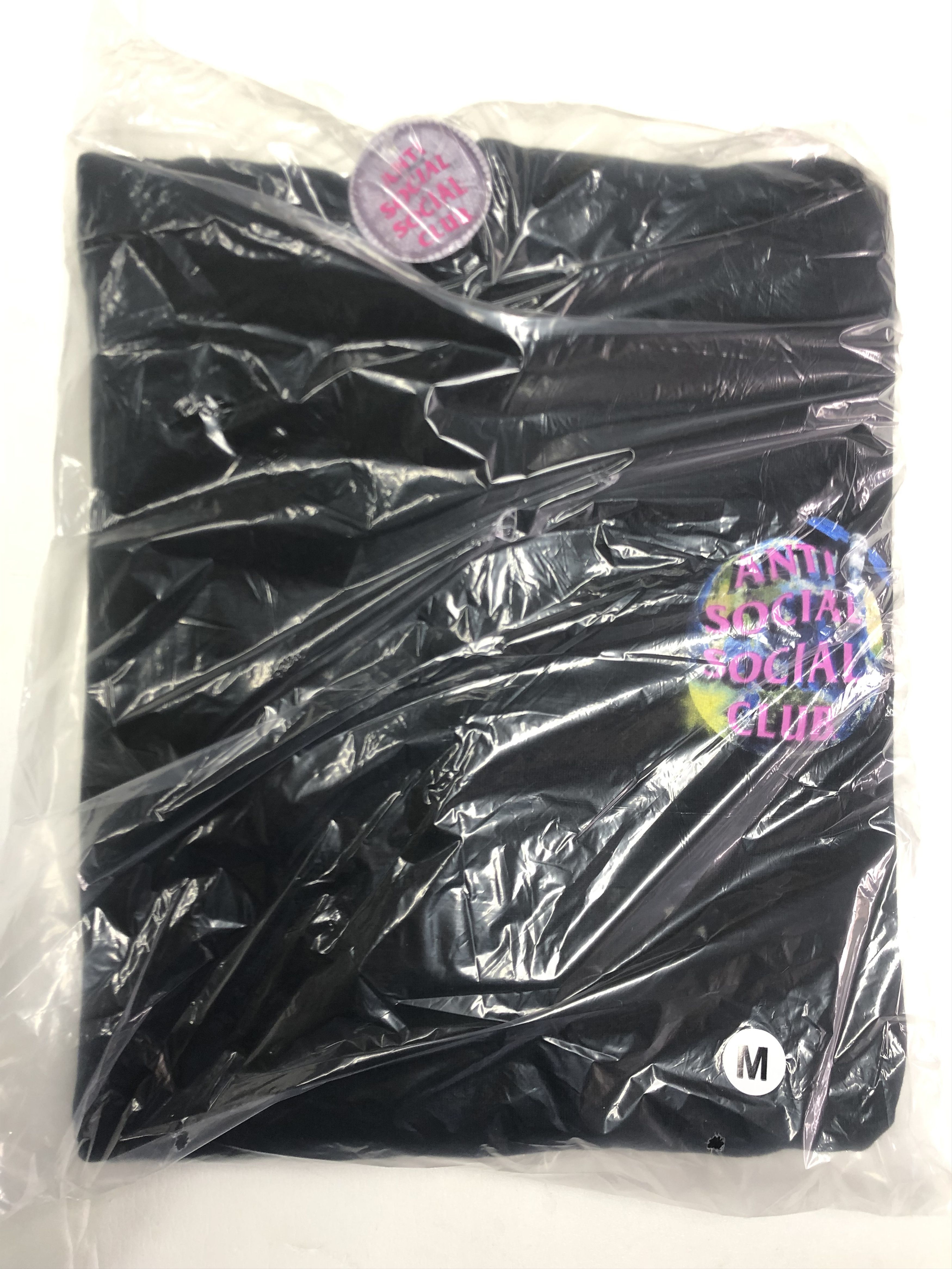 Anti Social Social Club × Members Only DS AF21 Purple ASSC satellite Worldwide Black Hoodie BAPE Size US M / EU 48-50 / 2 - 2 Thumbnail