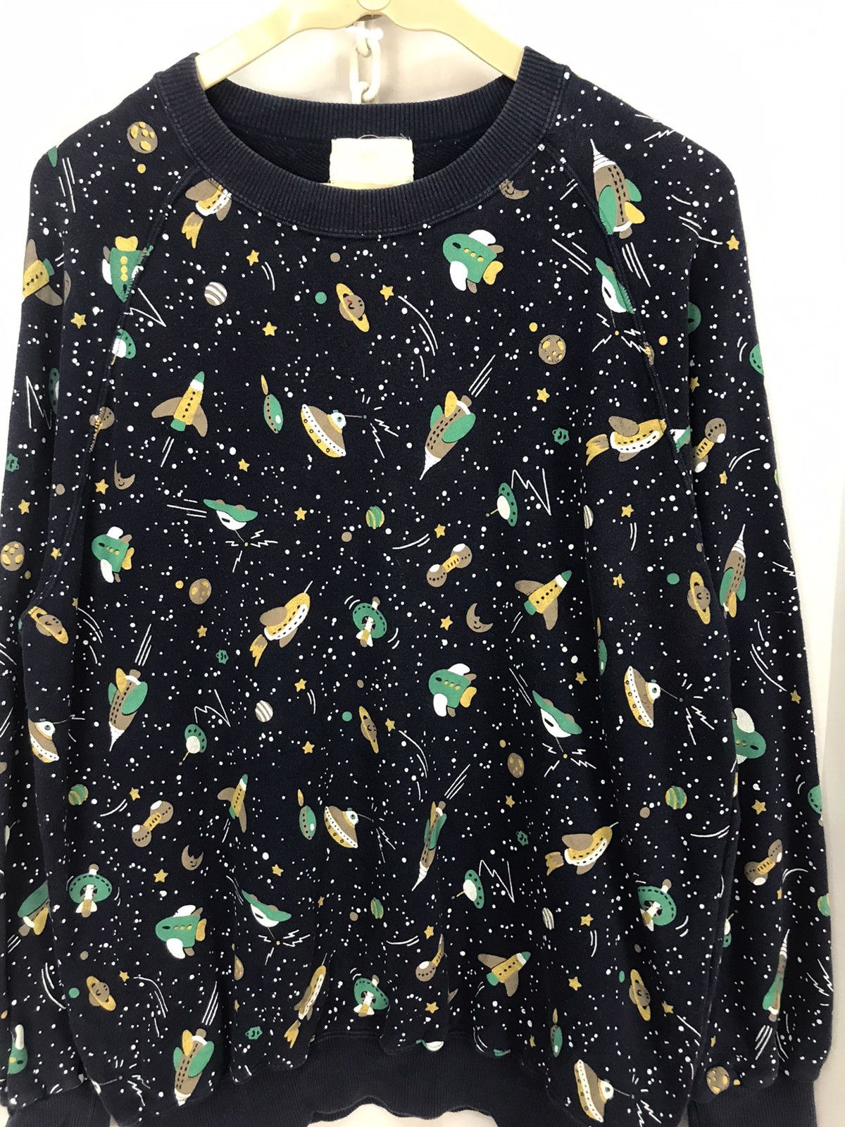 Japanese Brand × Vintage Fullprint sweatshirt by crack moon Size US M / EU 48-50 / 2 - 4 Thumbnail