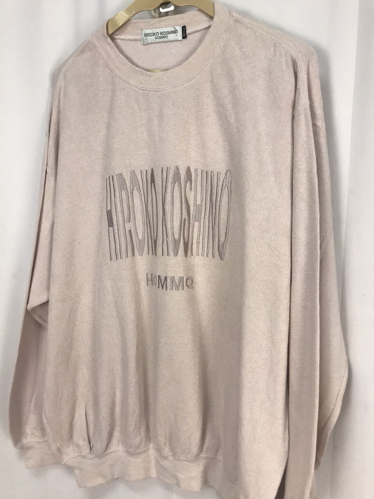 Hiroko Koshino Homme × Japanese Brand Hiroko koshino homme spellout sweatshirt Size US L / EU 52-54 / 3 - 3 Thumbnail