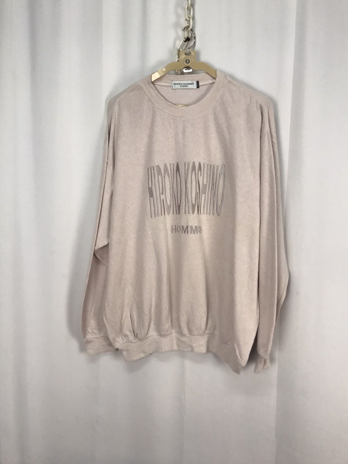 Hiroko Koshino Homme × Japanese Brand Hiroko koshino homme spellout sweatshirt Size US L / EU 52-54 / 3 - 6 Thumbnail