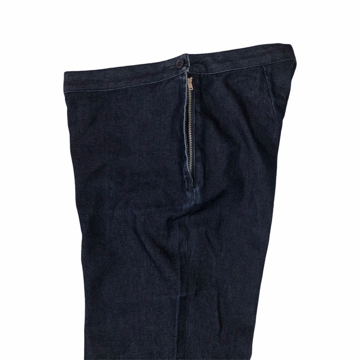 Japanese Brand 2000s Atsuro Tayama - Flared Fur Denim Pants Size US 28 / EU 44 - 5 Thumbnail