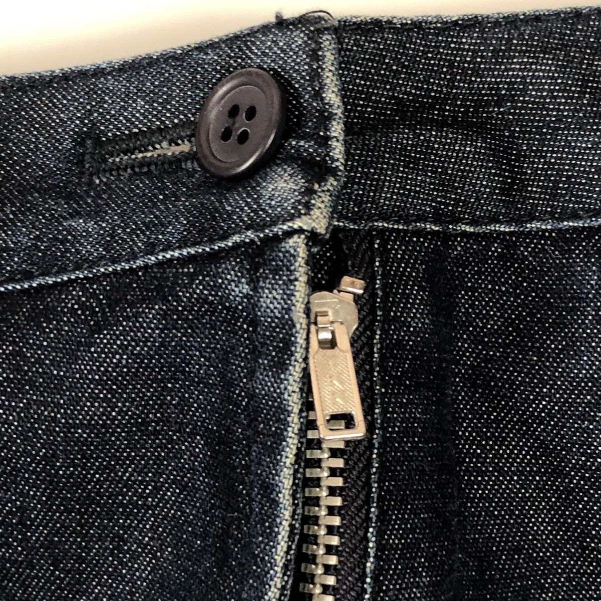 Japanese Brand 2000s Atsuro Tayama - Flared Fur Denim Pants Size US 28 / EU 44 - 6 Thumbnail