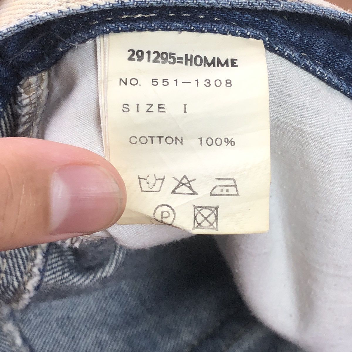 Japanese Brand 1990s 291295 Homme - Over Dyed Denim Pants Size US 30 / EU 46 - 8 Thumbnail