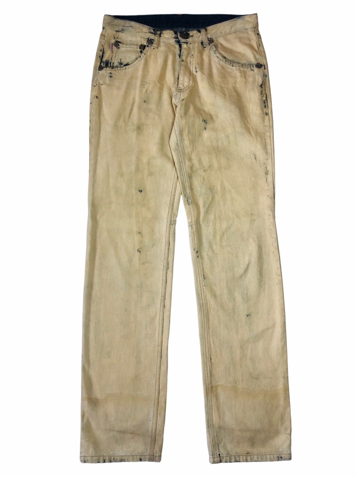 Japanese Brand 1990s 291295 Homme - Over Dyed Denim Pants Size US 30 / EU 46 - 2 Thumbnail