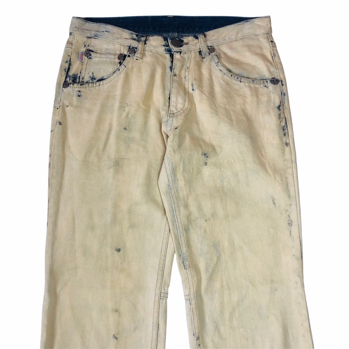 Japanese Brand 1990s 291295 Homme - Over Dyed Denim Pants Size US 30 / EU 46 - 1 Thumbnail