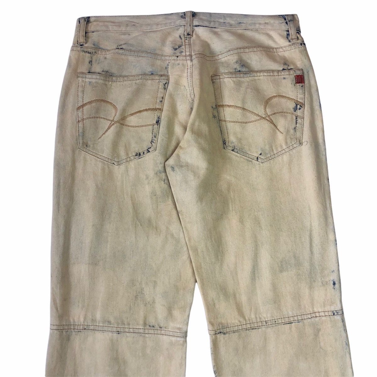 Japanese Brand 1990s 291295 Homme - Over Dyed Denim Pants Size US 30 / EU 46 - 4 Thumbnail