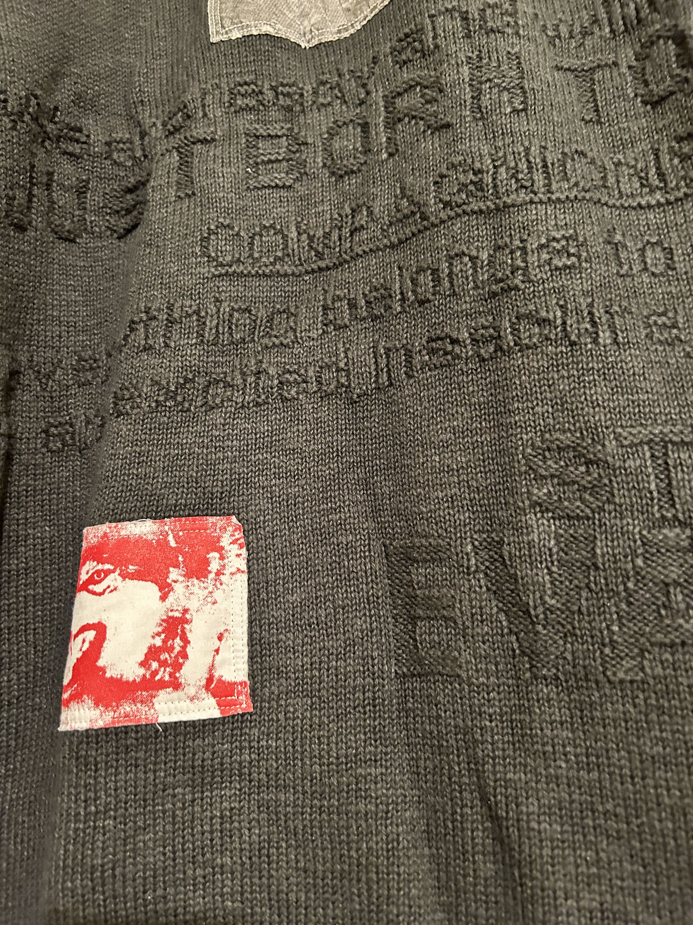 Raf Simons Raf Simons Peter De Potter Edition 'Kollaps' Patches Sweater Size US M / EU 48-50 / 2 - 5 Thumbnail