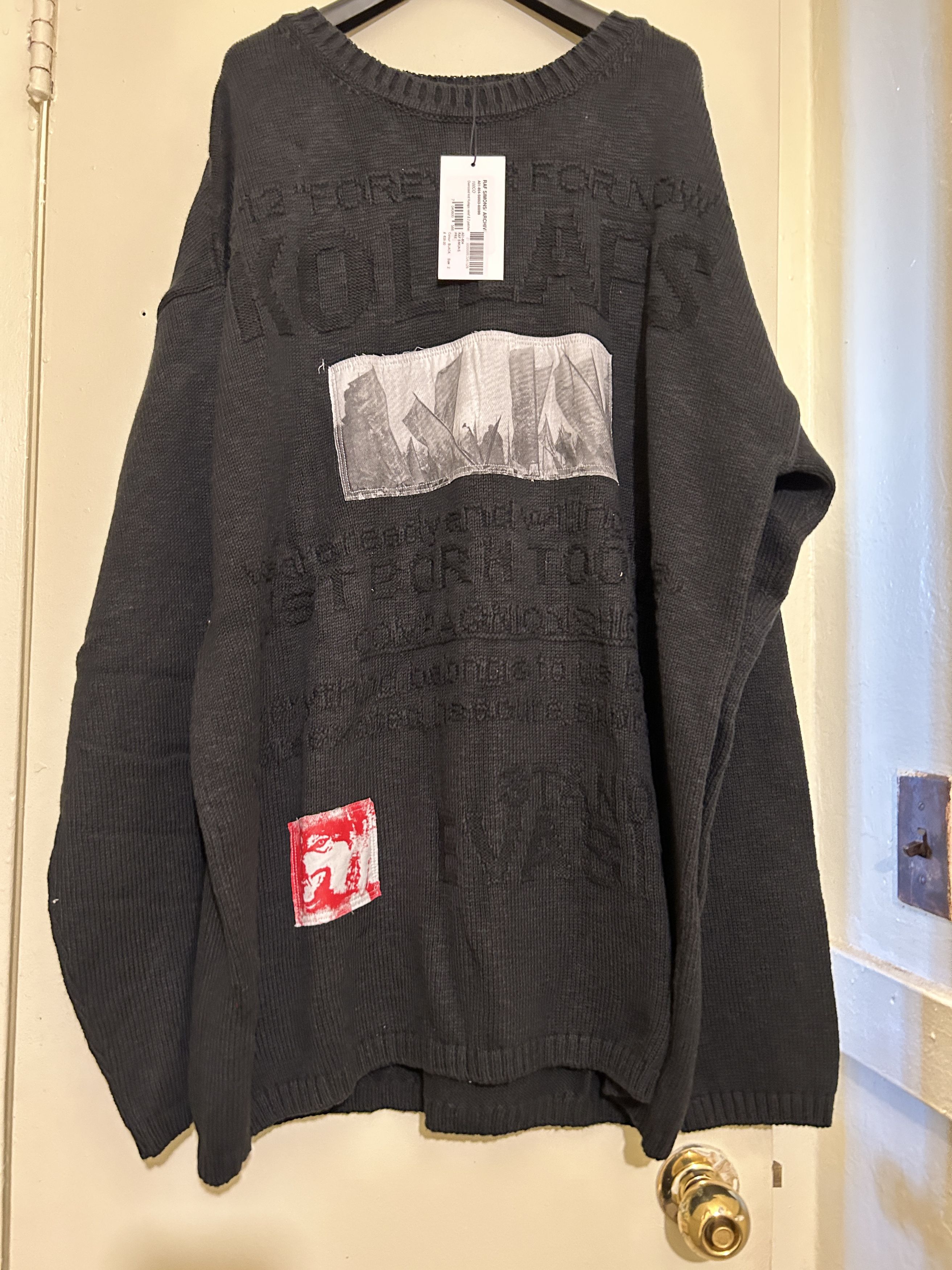 Raf Simons Raf Simons Peter De Potter Edition 'Kollaps' Patches Sweater Size US M / EU 48-50 / 2 - 1 Thumbnail