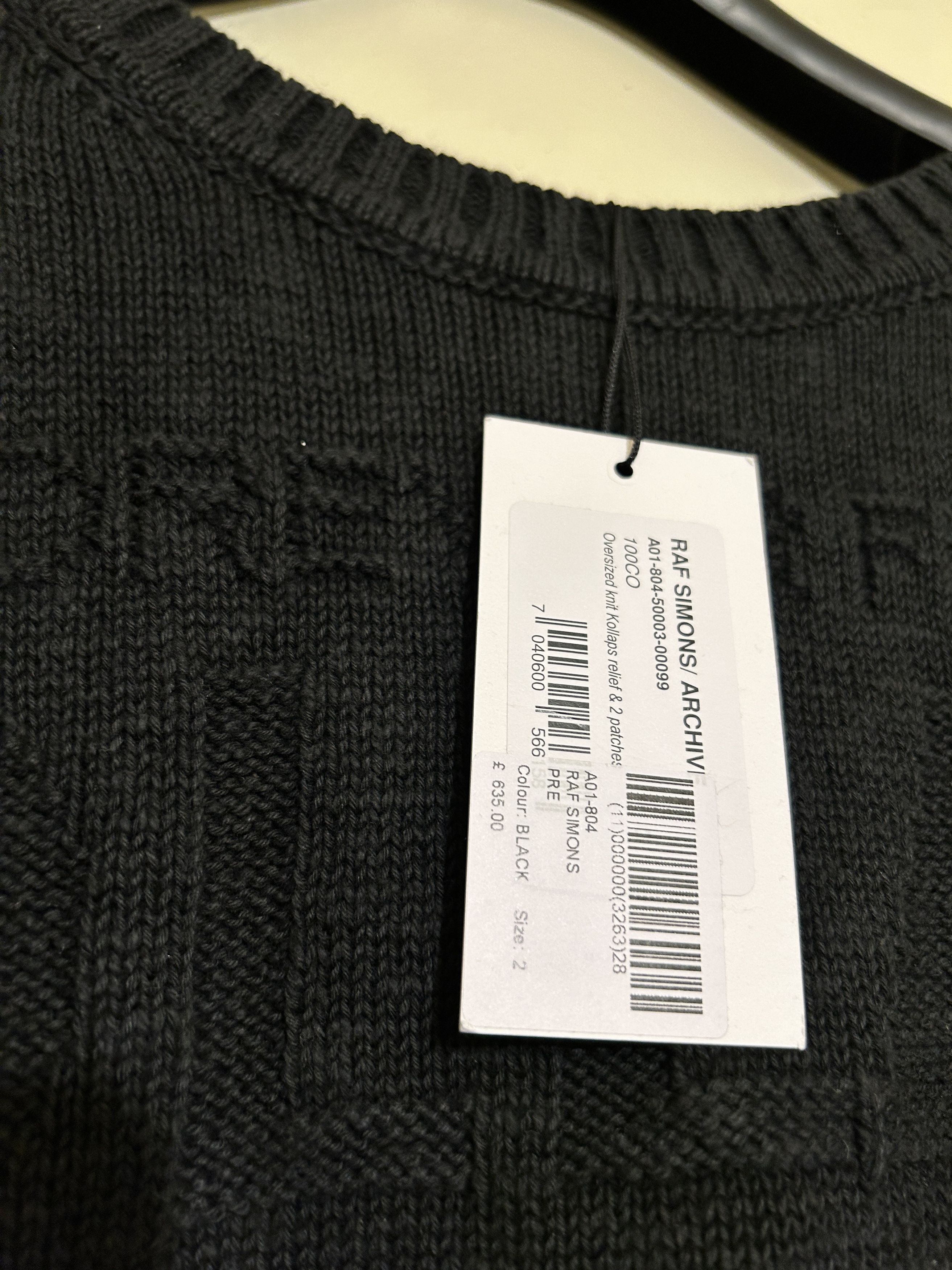 Raf Simons Raf Simons Peter De Potter Edition 'Kollaps' Patches Sweater Size US M / EU 48-50 / 2 - 3 Thumbnail