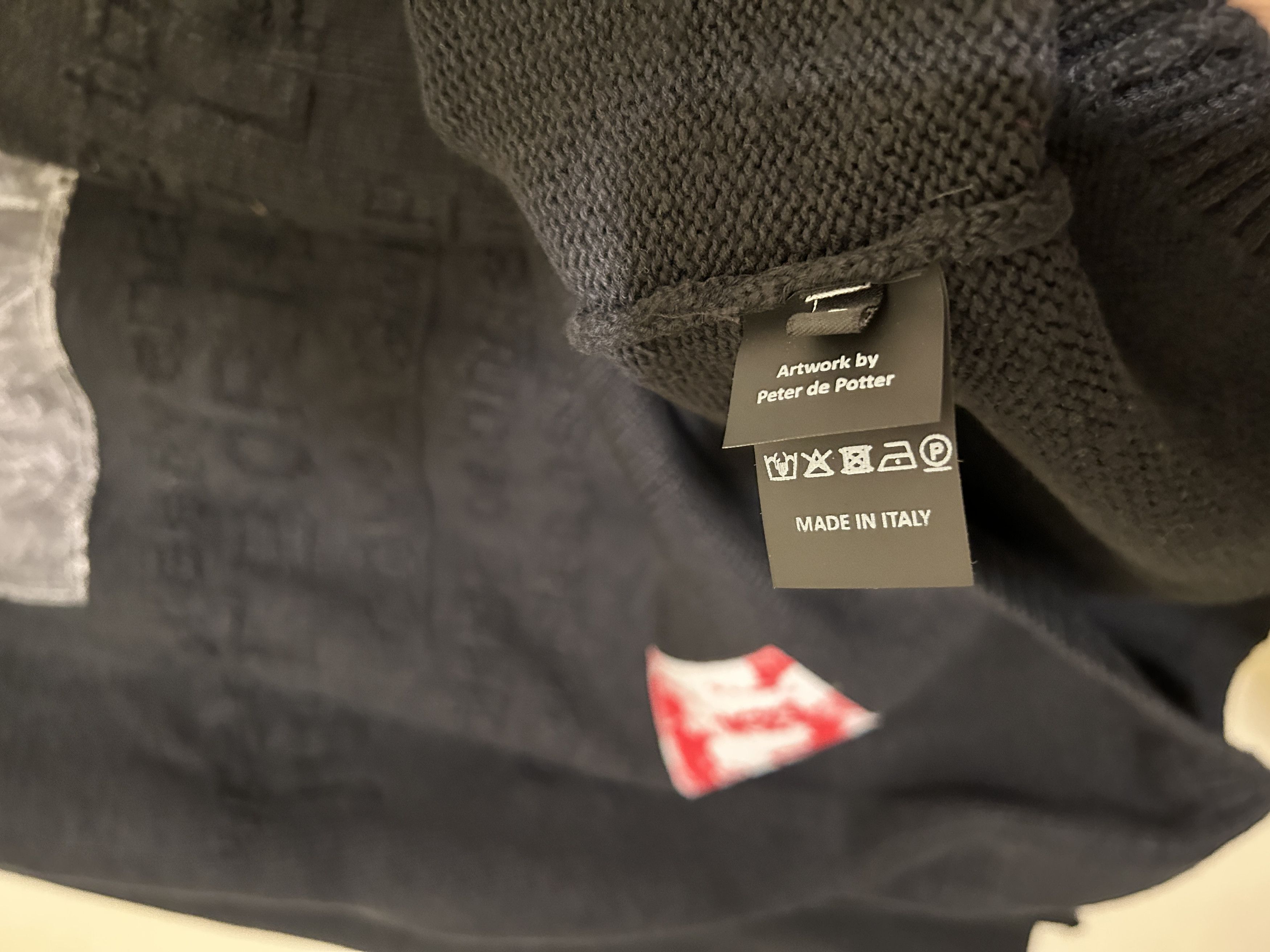 Raf Simons Raf Simons Peter De Potter Edition 'Kollaps' Patches Sweater Size US M / EU 48-50 / 2 - 7 Thumbnail