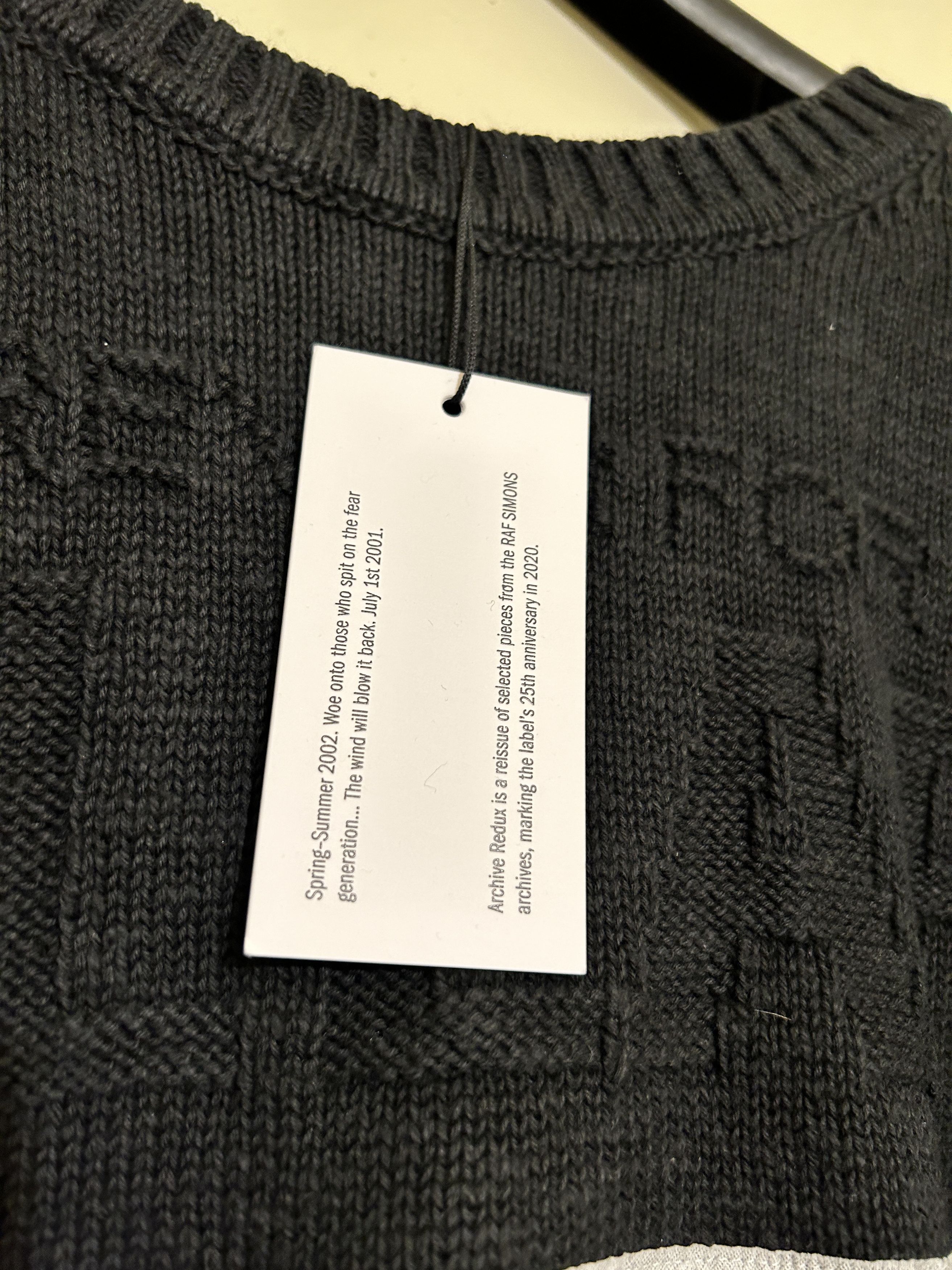 Raf Simons Raf Simons Peter De Potter Edition 'Kollaps' Patches Sweater Size US M / EU 48-50 / 2 - 4 Thumbnail