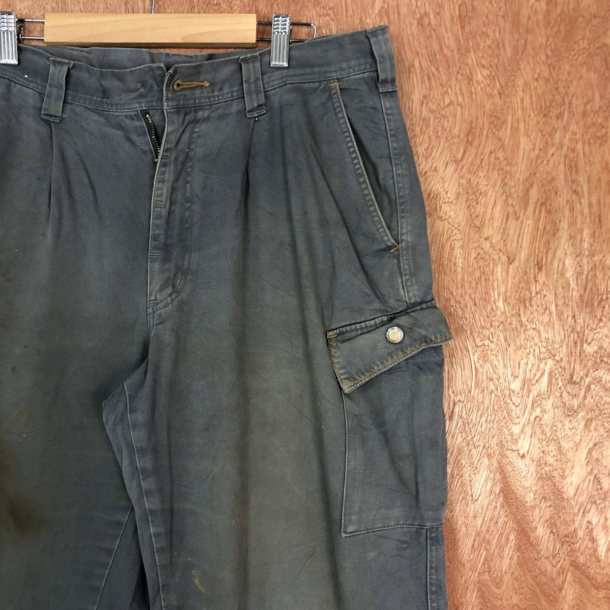 Japanese Brand DL Gin Washi dirty thrashed Multipocket Cargo Pants #c709 Size US 33 - 4 Thumbnail