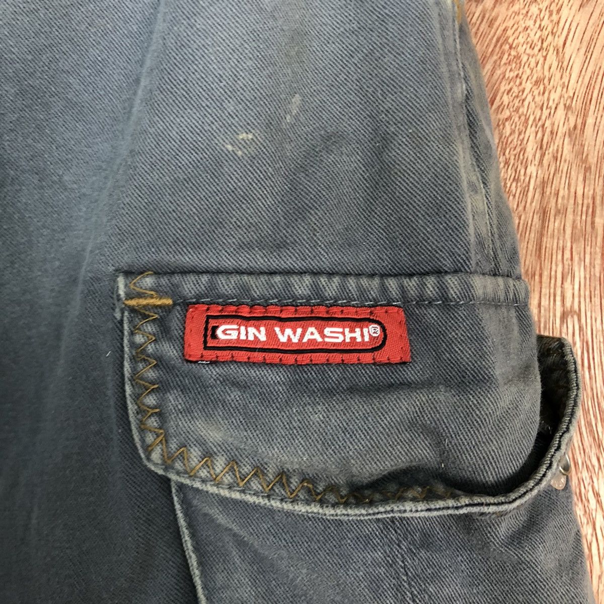 Japanese Brand DL Gin Washi dirty thrashed Multipocket Cargo Pants #c709 Size US 33 - 12 Thumbnail