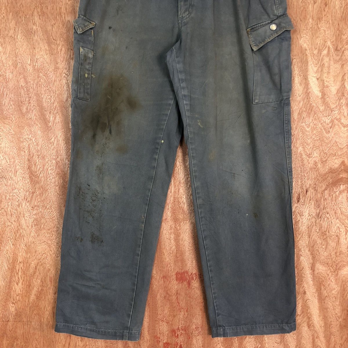 Japanese Brand DL Gin Washi dirty thrashed Multipocket Cargo Pants #c709 Size US 33 - 3 Thumbnail