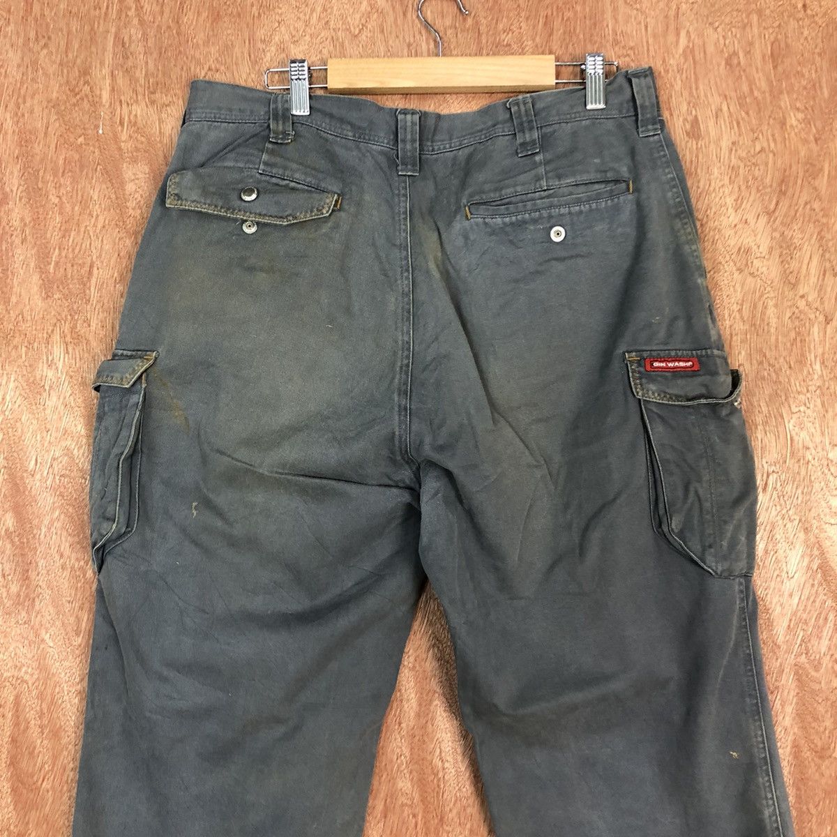 Japanese Brand DL Gin Washi dirty thrashed Multipocket Cargo Pants #c709 Size US 33 - 10 Thumbnail