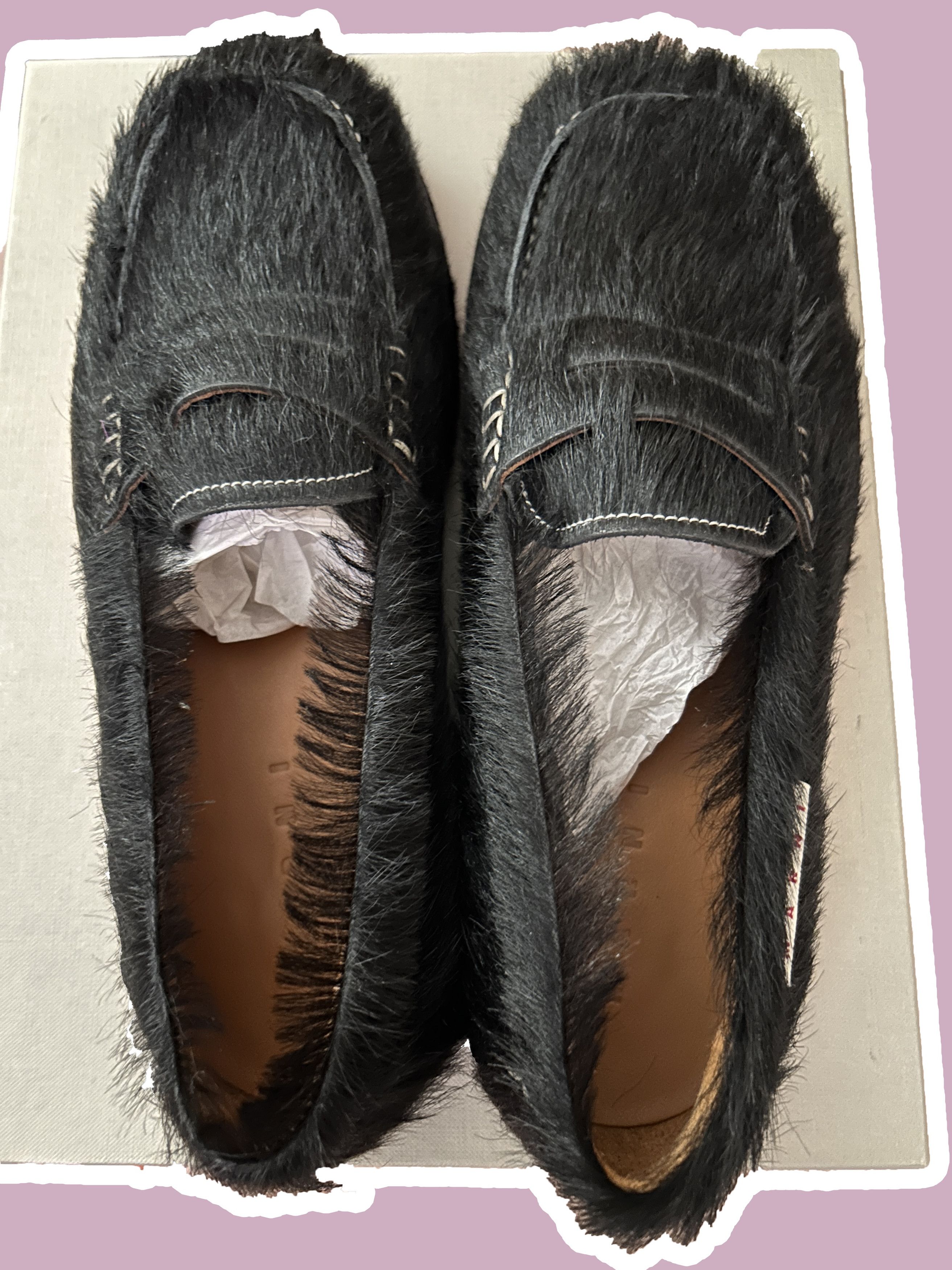 Marni MARNI Calf Hair Penny Loafers pony size EU 42 / US 9 Size US 9 / EU 42 - 2 Thumbnail
